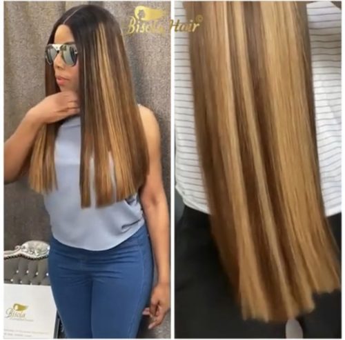 Toyin Gold - Paris HD Melting Lace Natural Hairline Premium VIP Single Drawn Raw Donor Luxury Hair 13x4 Lace Frontal Wig photo review